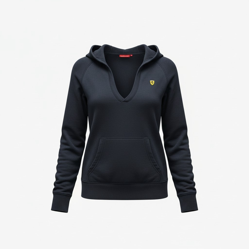 Ferrari Official Licensed Product #01103970 Women Long-Sleeves Vneck Hoodie XL